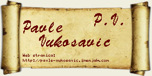 Pavle Vukosavić vizit kartica